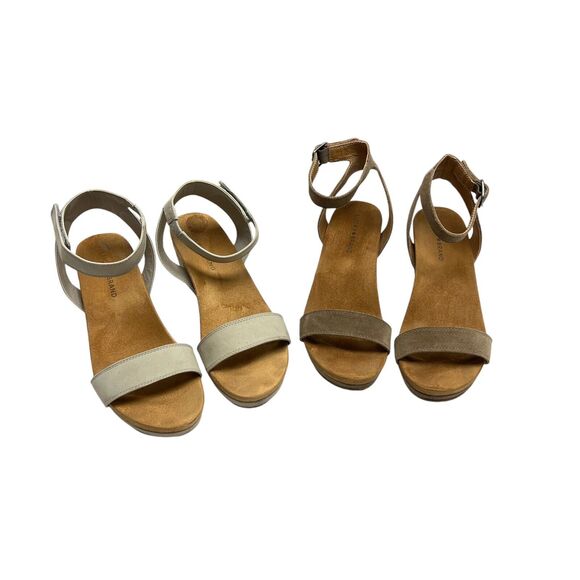 Lucky Brand Shoes - Lucky Brand Women's Lot KANOA & KARSTAN Ankle Strap Wedge Heel Sandals EUR 39